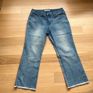 Women's Ankle Jeans Too She She Raw Hem Size 10